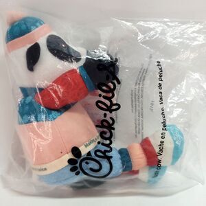 Chickfila Christmas Cow Plush 10" Making A List Chicken It Twice 2023 Milkshake